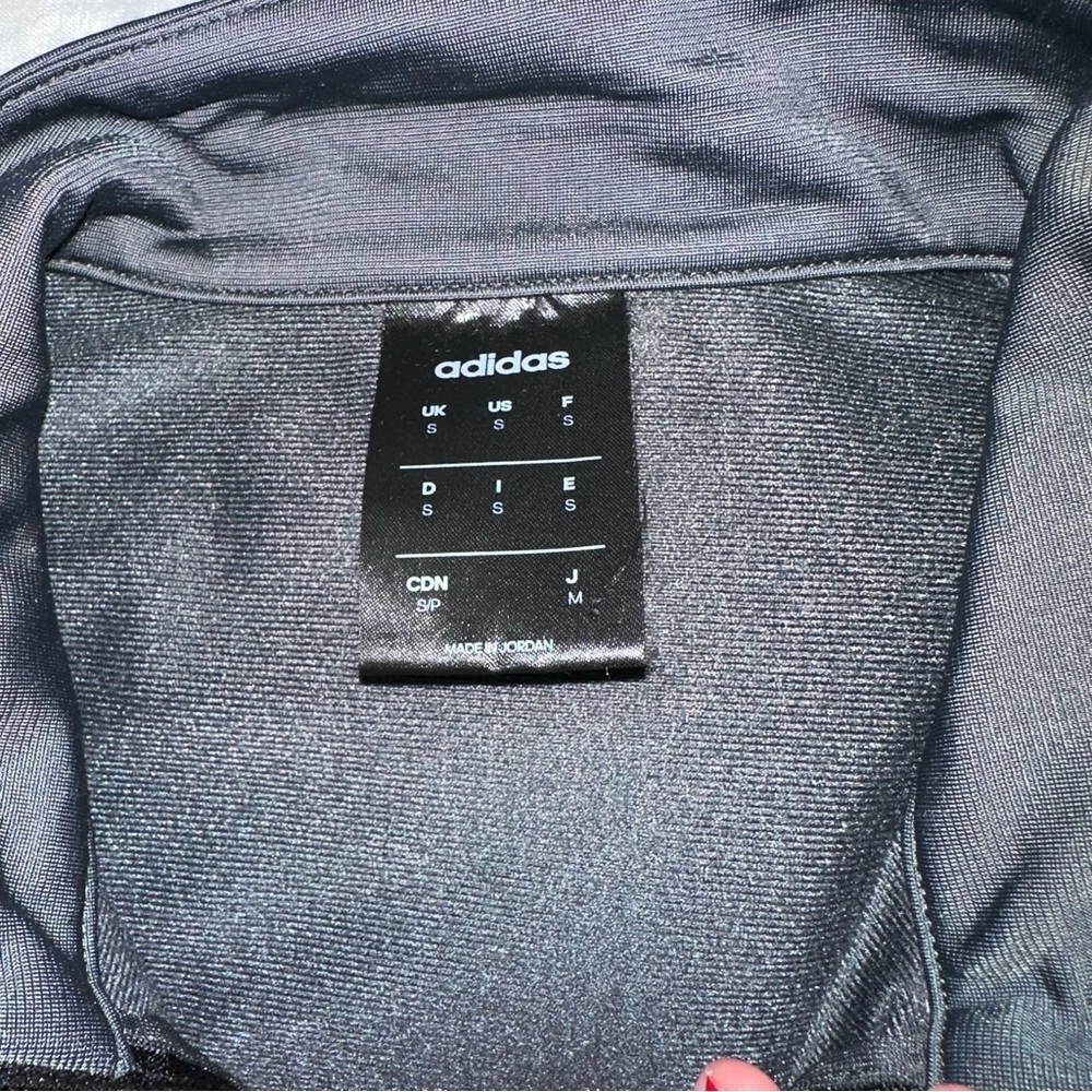 Adidas Grey Zip up track sweater in size small. - Picture 9 of 10